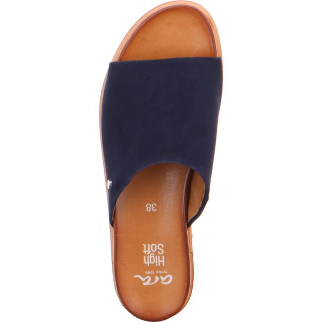 Ara Shoes Kent Women's Mules Blue | ARA489AUI