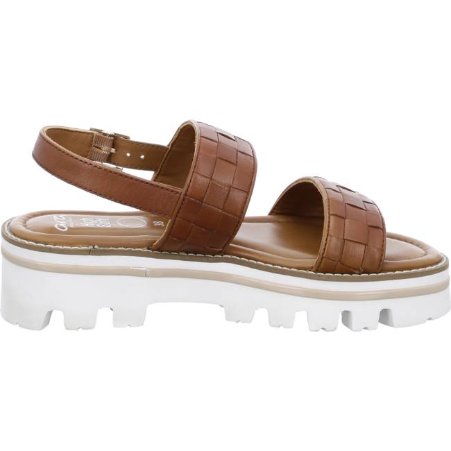 Ara Shoes Kopenhagen Cognac Women's Sandals Brown | ARA851NVH