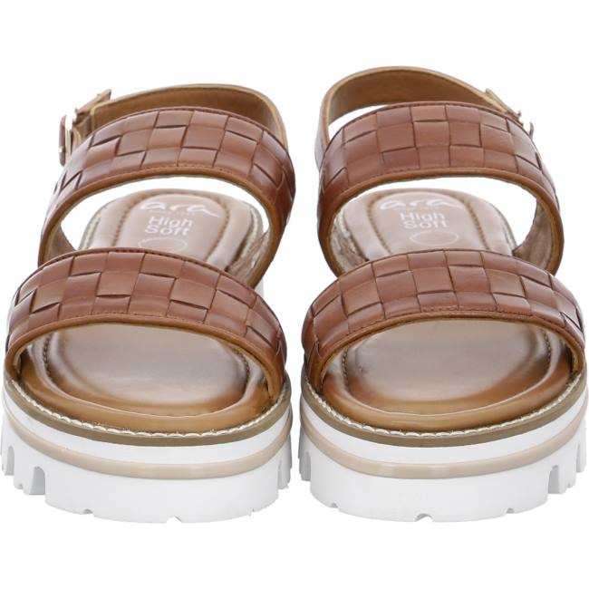 Ara Shoes Kopenhagen Cognac Women's Sandals Brown | ARA851NVH