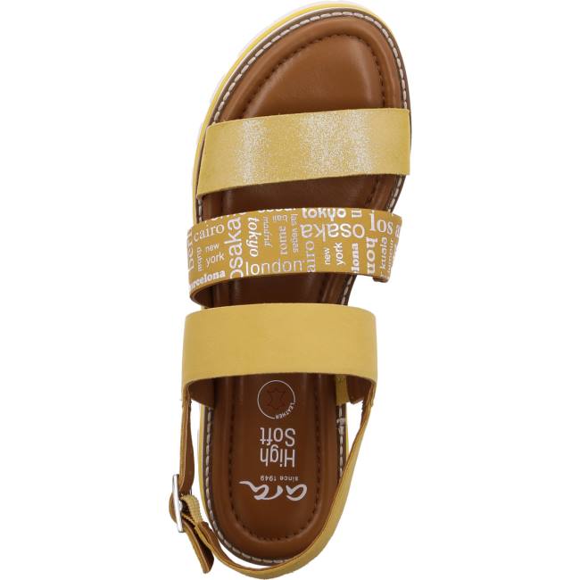 Ara Shoes Kopenhagen Sole Women's Sandals Yellow | ARA598XAM