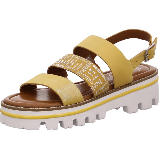 Ara Shoes Kopenhagen Sole Women\'s Sandals Yellow | ARA598XAM