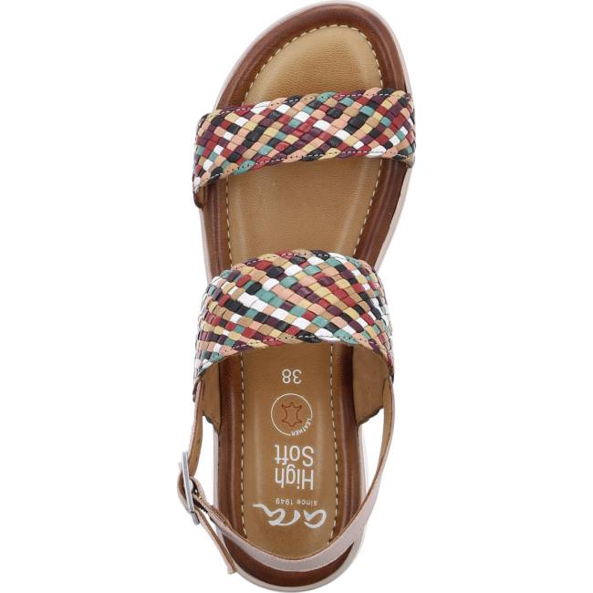 Ara Shoes Kreta Multi-green Women's Sandals Multicolor | ARA365KQW