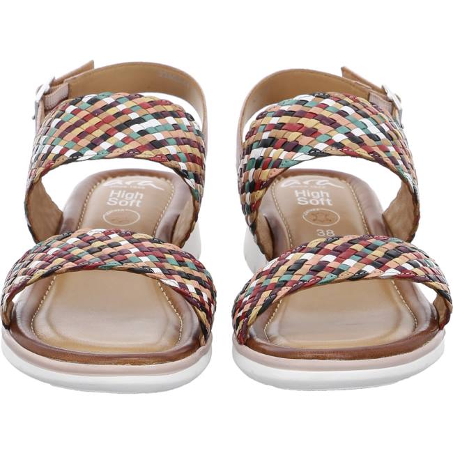 Ara Shoes Kreta Multi-green Women's Sandals Multicolor | ARA365KQW