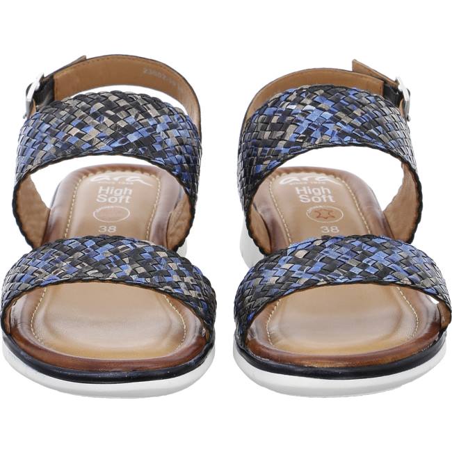 Ara Shoes Kreta-black Women's Sandals Blue | ARA360AMQ