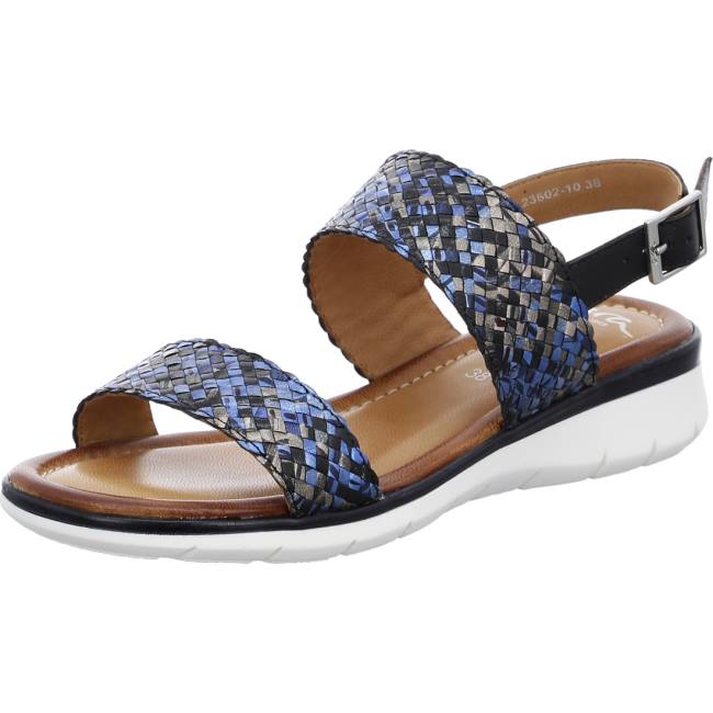 Ara Shoes Kreta-black Women\'s Sandals Blue | ARA360AMQ