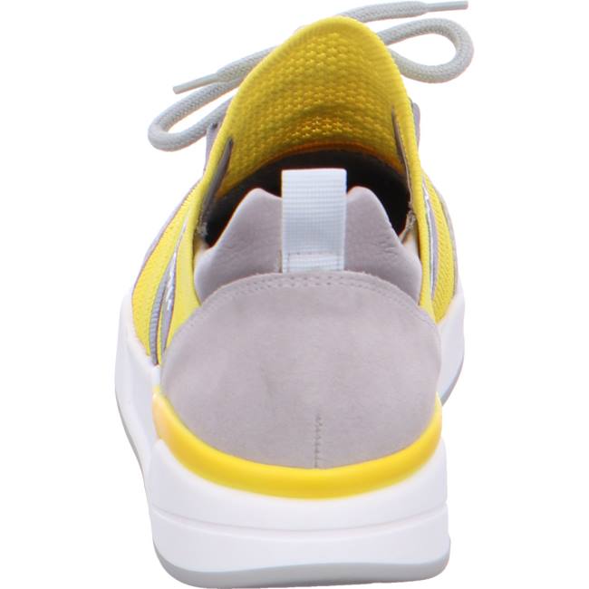 Ara Shoes L.A. Women's Trainers Grey / Yellow | ARA185CYH