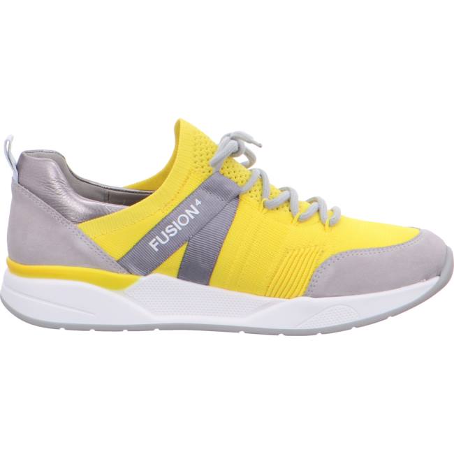 Ara Shoes L.A. Women's Trainers Grey / Yellow | ARA185CYH