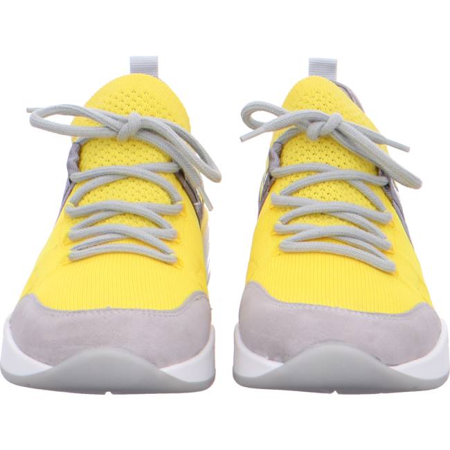 Ara Shoes L.A. Women's Trainers Grey / Yellow | ARA185CYH