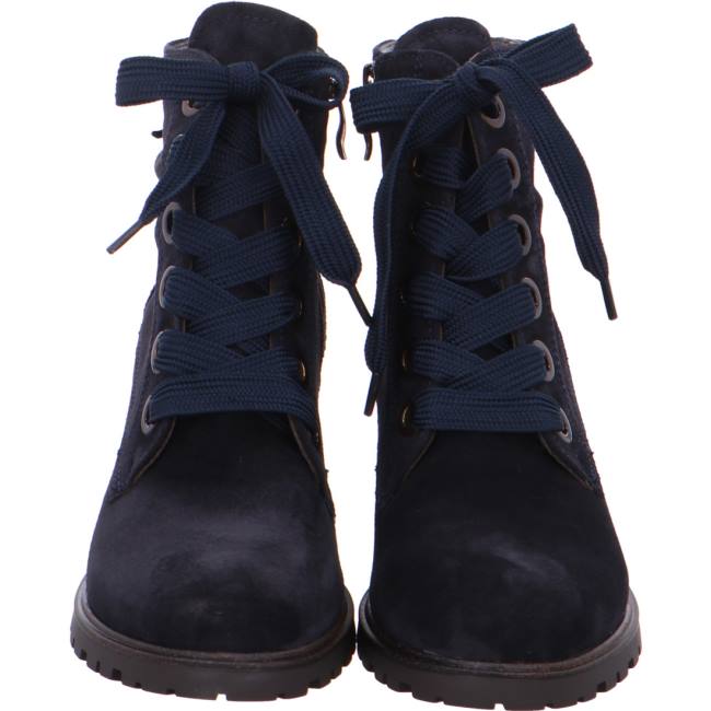 Ara Shoes Lace-up Ankle Mantova Women's Boots Blue | ARA076QEZ