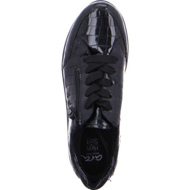 Ara Shoes Lace-up Merano Women's Trainers Black | ARA031YFQ