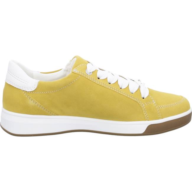 Ara Shoes Lace-ups Rom Sole Women's Trainers Yellow | ARA362PSB