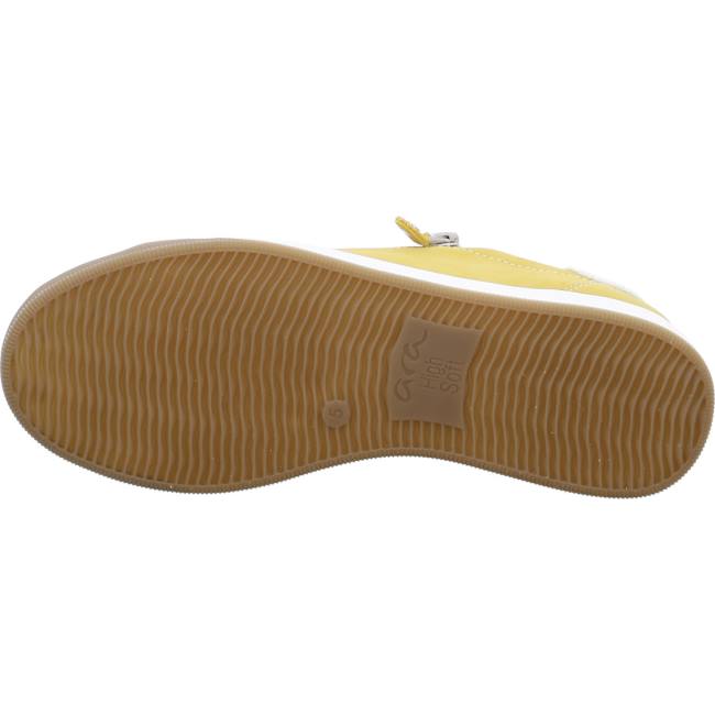 Ara Shoes Lace-ups Rom Sole Women's Trainers Yellow | ARA362PSB