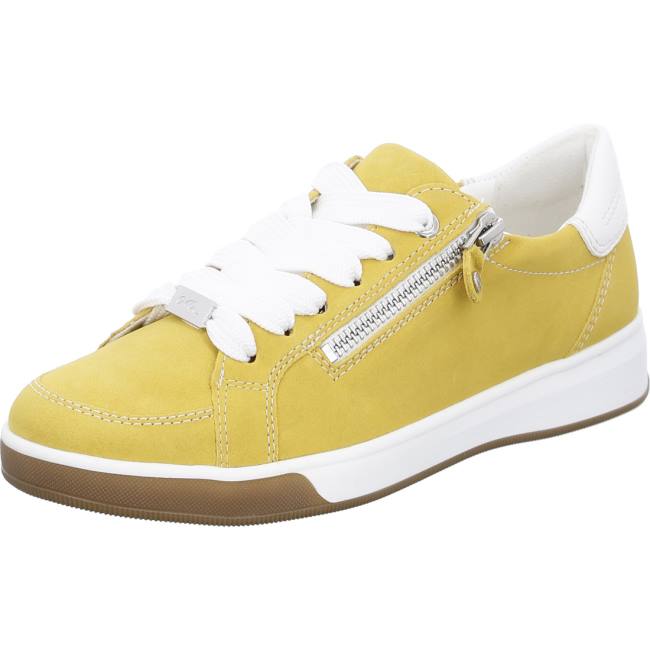 Ara Shoes Lace-ups Rom Sole Women\'s Trainers Yellow | ARA362PSB