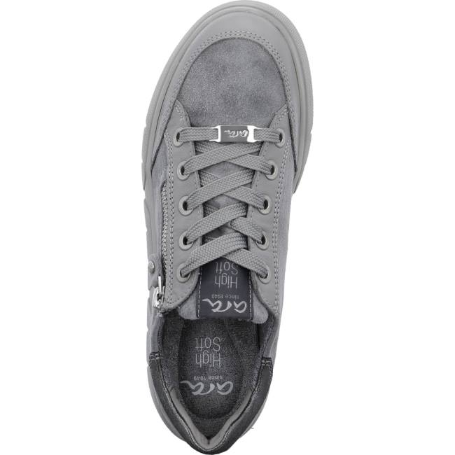 Ara Shoes Lace-ups Rom-sport Oyster Women's Trainers Grey | ARA396KUS