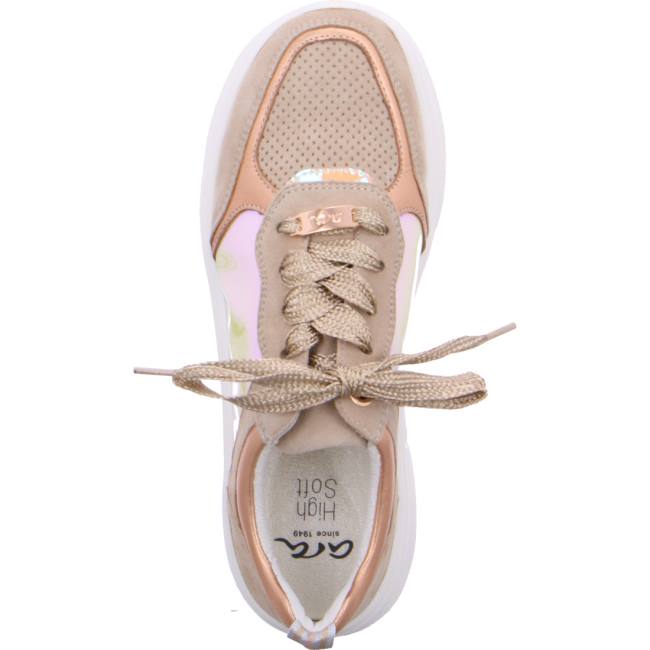 Ara Shoes Lace-ups Roma Women's Trainers Beige | ARA173ZQE