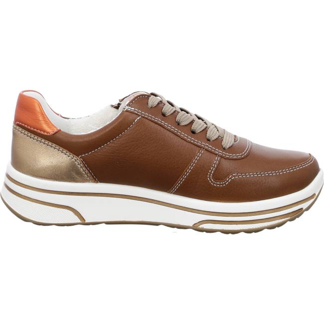 Ara Shoes Lace-ups Sapporo Cognac Women's Trainers Brown | ARA648HZF