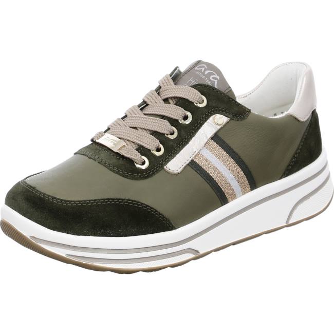 Ara Shoes Lace-ups Sapporo Forest Women\'s Trainers Green | ARA062CJQ