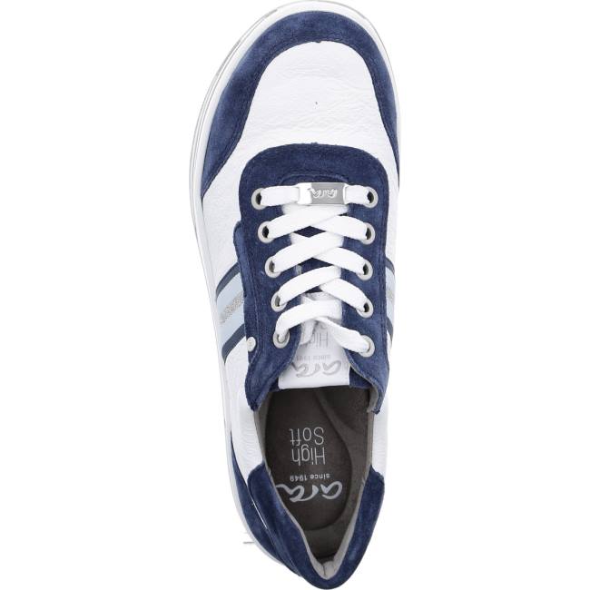 Ara Shoes Lace-ups Sapporo Indigo Women's Trainers White | ARA189ZFW