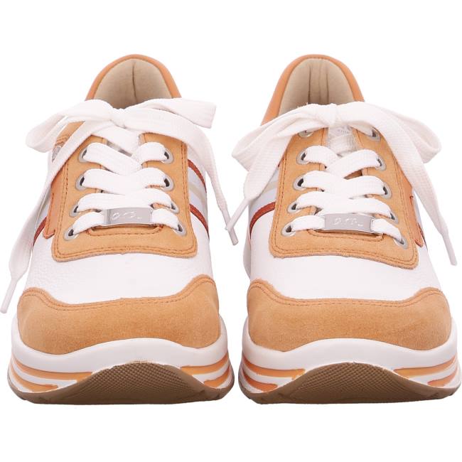 Ara Shoes Lace-ups Sapporo Peach Women's Trainers White | ARA726JQA