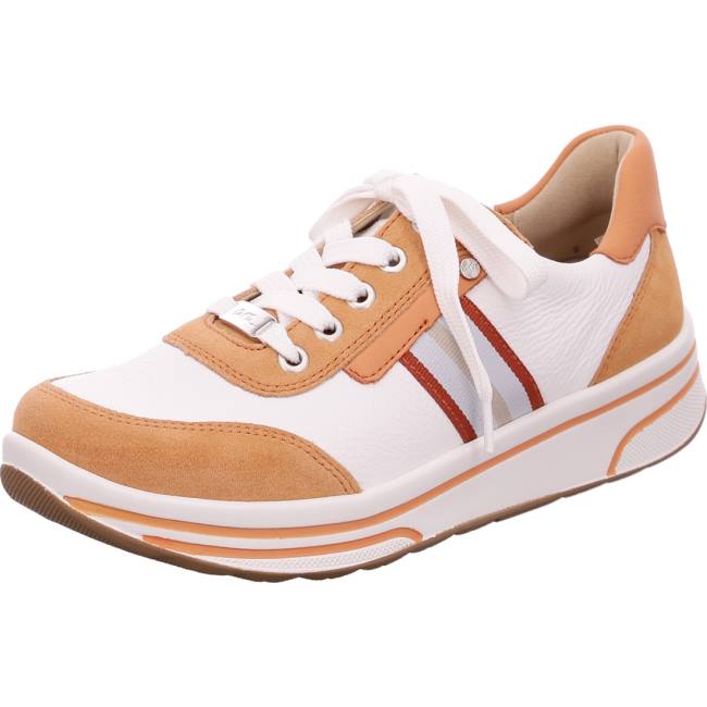 Ara Shoes Lace-ups Sapporo Peach Women\'s Trainers White | ARA726JQA