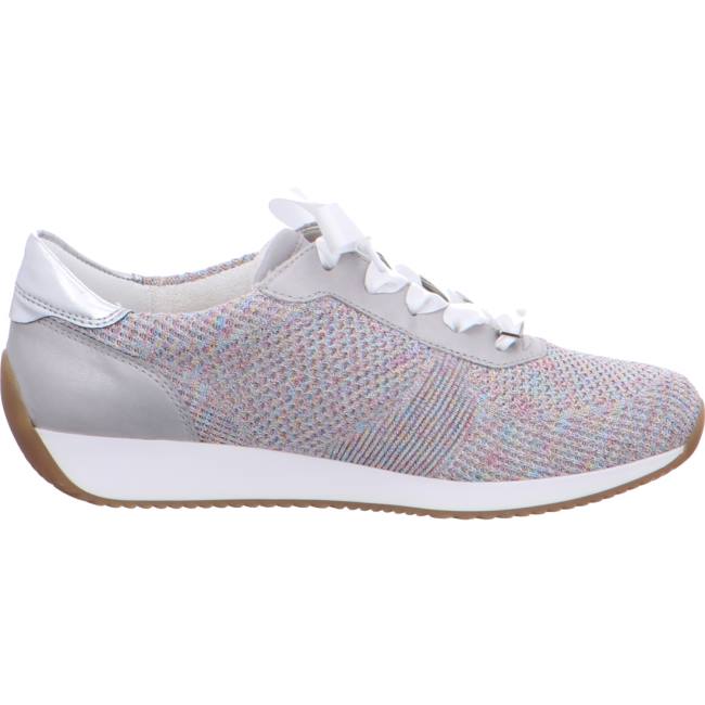 Ara Shoes Lissabon Candy-white Women's Trainers Grey / White | ARA450HDP