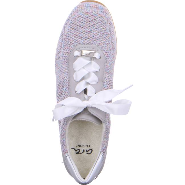 Ara Shoes Lissabon Candy-white Women's Trainers Grey / White | ARA450HDP