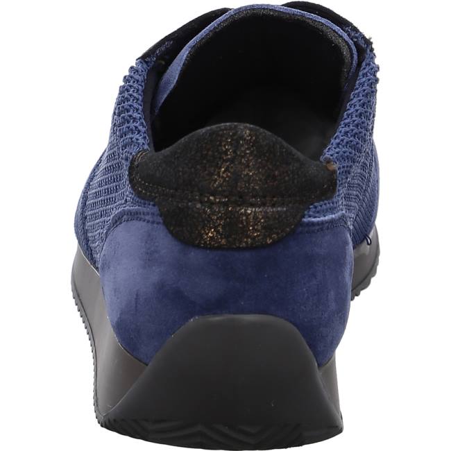 Ara Shoes Lissabon Indigo Women's Trainers Blue | ARA614WGA