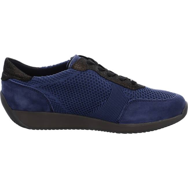 Ara Shoes Lissabon Indigo Women's Trainers Blue | ARA614WGA