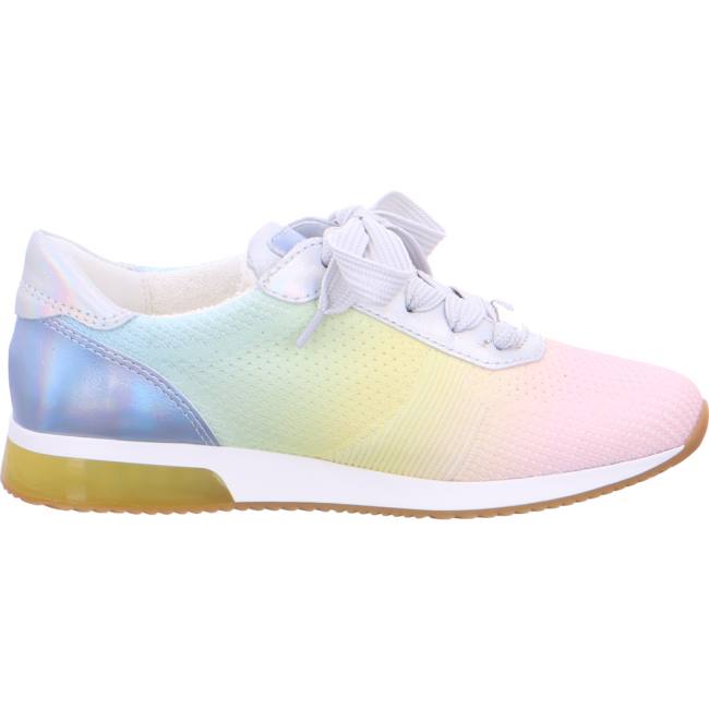 Ara Shoes Lissabon Pastel Women's Trainers Rose / Yellow / White | ARA039GWF