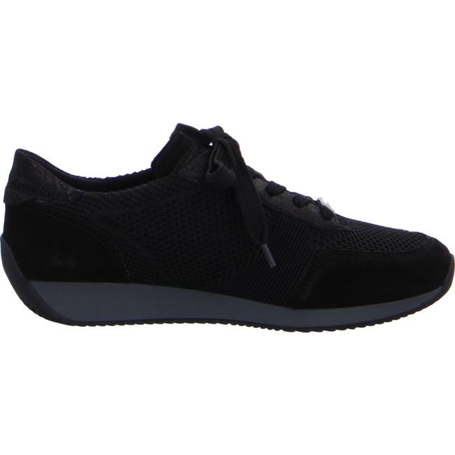 Ara Shoes Lissabon Women's Trainers Black | ARA837JKE