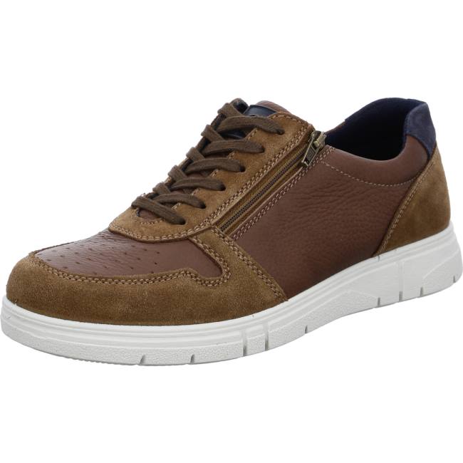 Ara Shoes Loris Cognac Men\'s Lace Up Shoes Brown | ARA839NDC