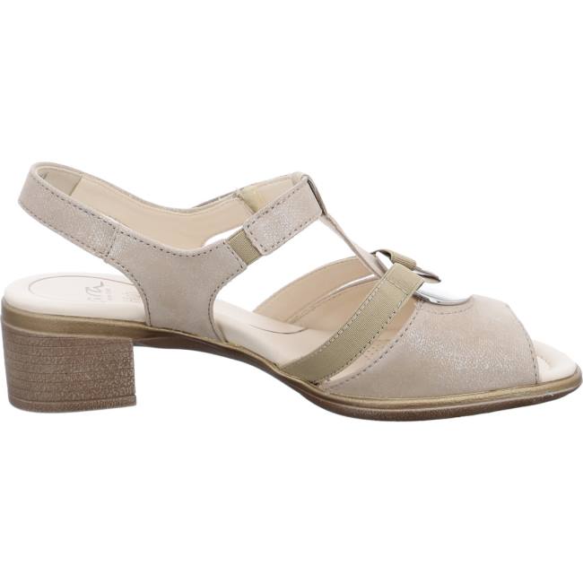 Ara Shoes Lugano Sand Women's Sandals Brown | ARA624MQC