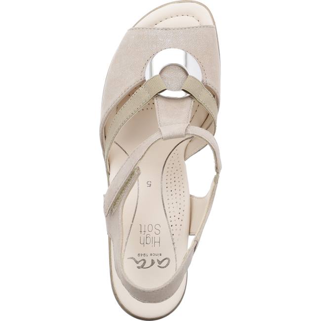 Ara Shoes Lugano Sand Women's Sandals Brown | ARA624MQC