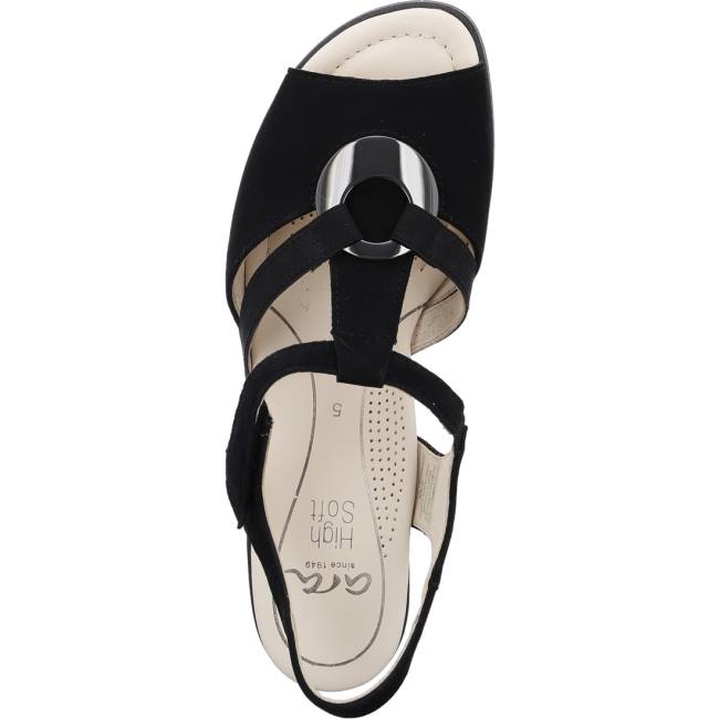 Ara Shoes Lugano Women's Sandals Black | ARA763TXS