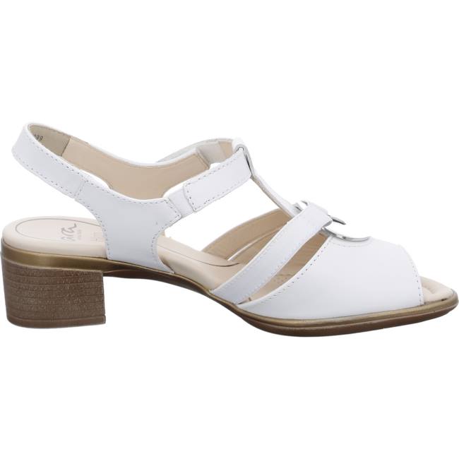 Ara Shoes Lugano Women's Sandals White | ARA742SDV