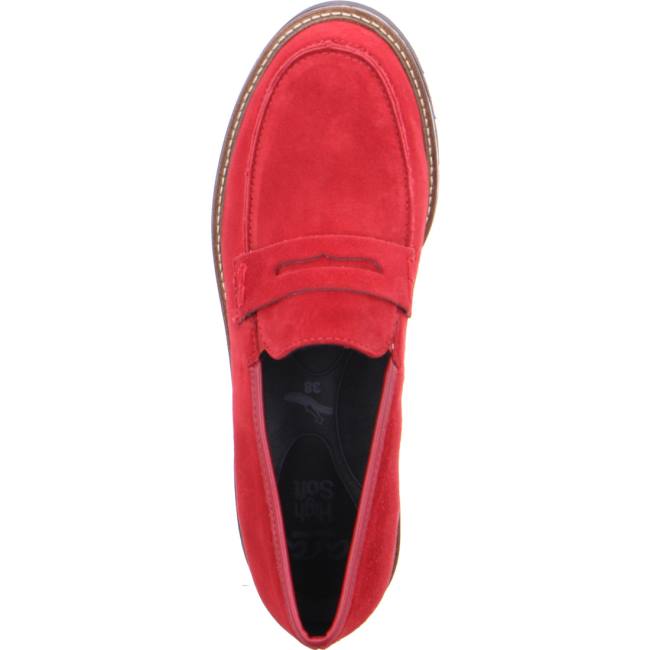 Ara Shoes Manchester Women's Loafers Red | ARA354ZOM