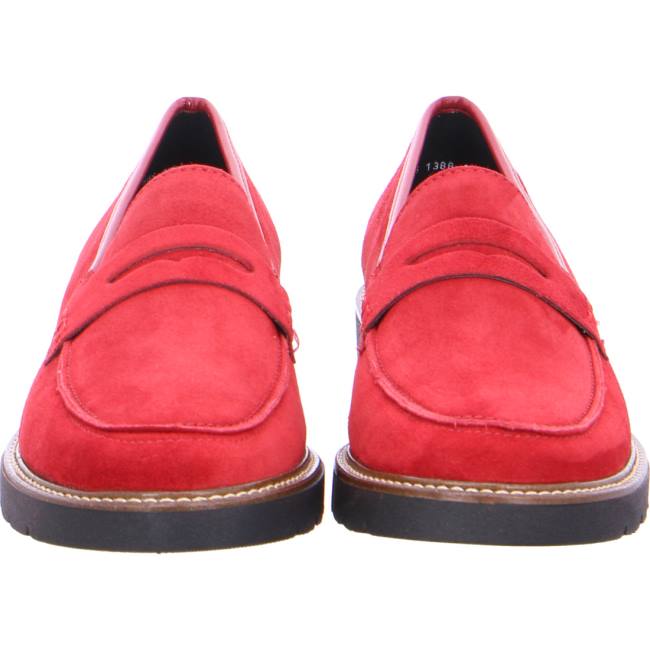 Ara Shoes Manchester Women's Loafers Red | ARA354ZOM