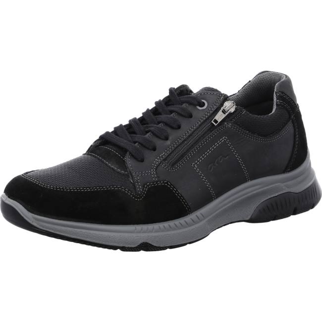 Ara Shoes Marco Men\'s Lace Up Shoes Black | ARA370HUX