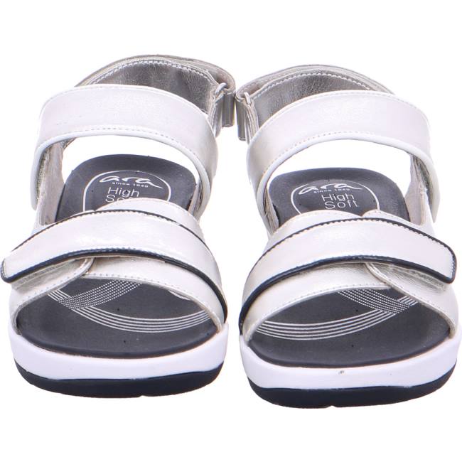 Ara Shoes Napoli Silver Women's Sandals Grey | ARA748VDX