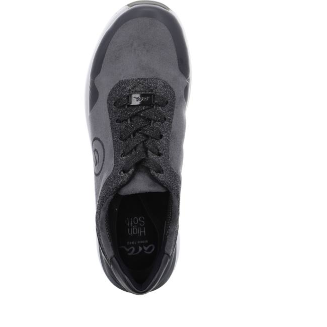 Ara Shoes Nblack/Crow Women's Trainers Grey | ARA938UZA