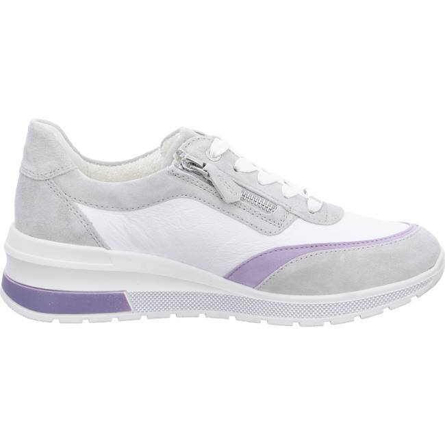 Ara Shoes Neapel Pebble, Lavender, Women's Trainers Grey | ARA732PZQ