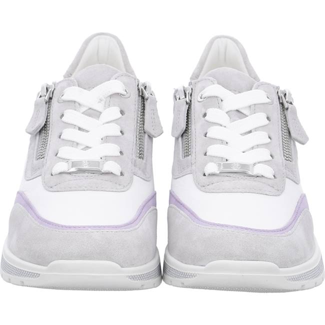 Ara Shoes Neapel Pebble, Lavender, Women's Trainers Grey | ARA732PZQ