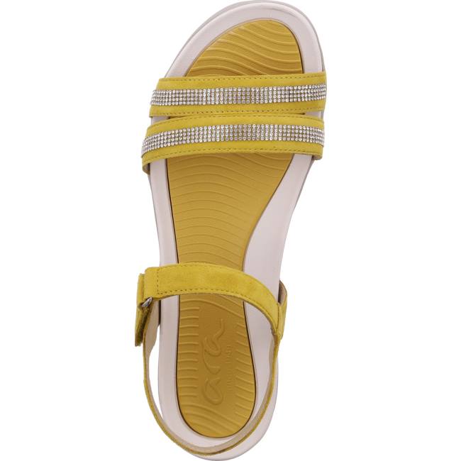 Ara Shoes Nepal Sole Women's Sandals Yellow | ARA387WNC