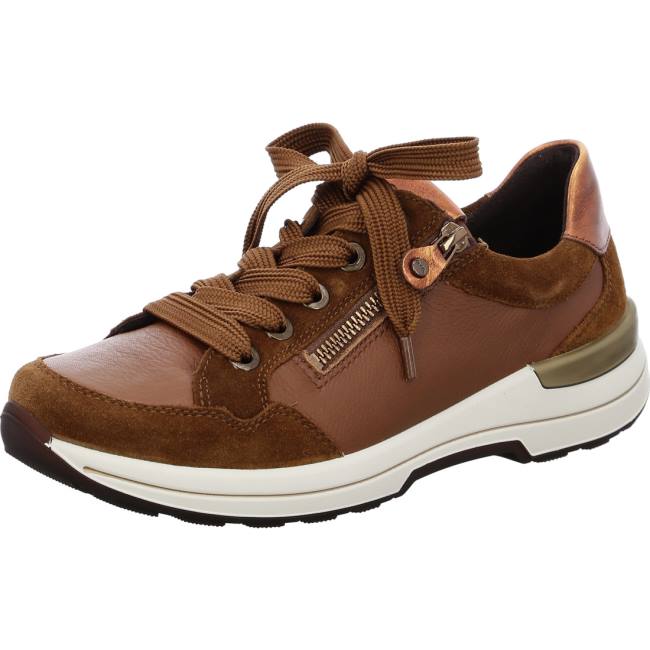 Ara Shoes Nnuts Cognac Women\'s Trainers Brown | ARA128EPA