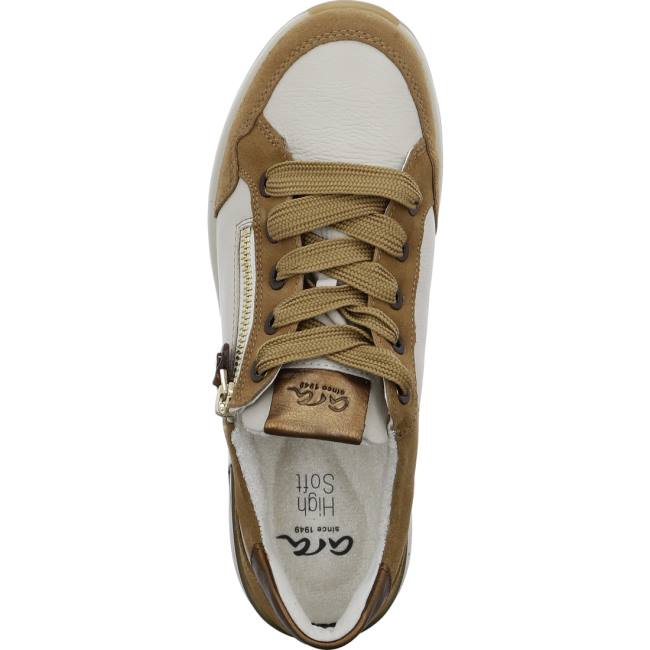 Ara Shoes Nwhite Sand Women's Trainers Beige | ARA491GQF