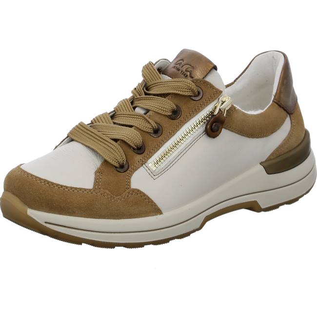 Ara Shoes Nwhite Sand Women\'s Trainers Beige | ARA491GQF