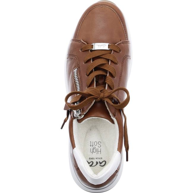 Ara Shoes Osaka Cognac Women's Trainers Brown | ARA819JXN