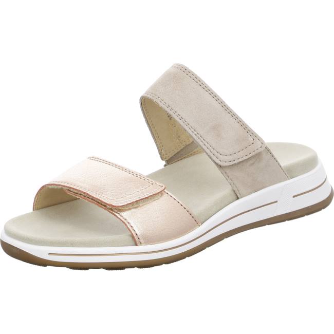 Ara Shoes Osaka Gold Sand Women\'s Mules Beige | ARA073PHA