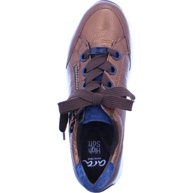 Ara Shoes Osaka Marrone Indigo Women's Trainers Brown | ARA057IQJ