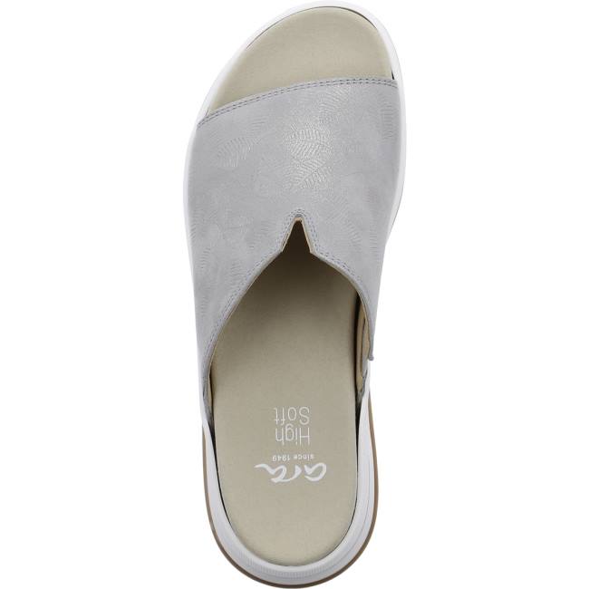 Ara Shoes Osaka Oyster Women's Mules Grey | ARA935AQW